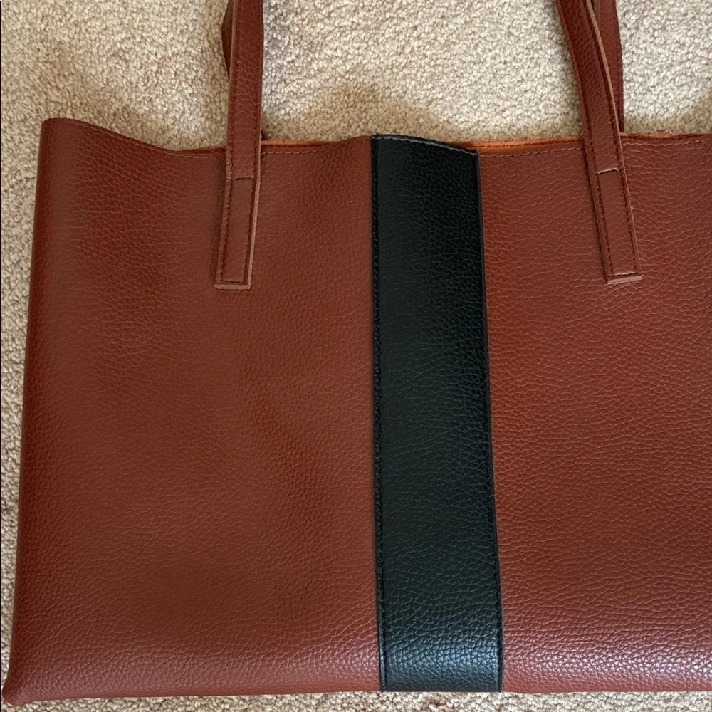 Vince Camuto Tan and Black Shoulder Bag - Picture 4 of 9